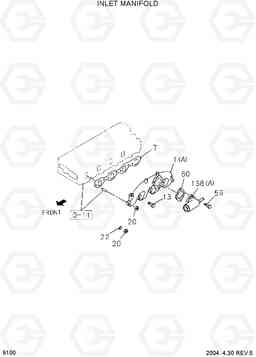 9100 INLET MANIFOLD HDF20/25/30II, Hyundai