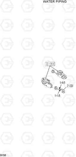 9150 WATER PIPING HDF20/25/30II, Hyundai