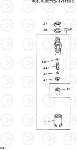 9181 FUEL INJECTION SYSTEM 2 HDF20/25/30II, Hyundai
