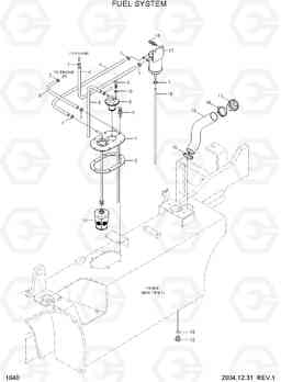 1040 FUEL SYSTEM HDF20/25/30-5, Hyundai