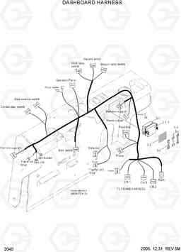 2040 DASHBOARD HARNESS HDF20/25/30-5, Hyundai