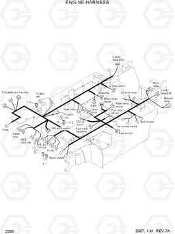 2050 ENGINE HARNESS HDF20/25/30-5, Hyundai