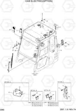 2060 CAB ELECTRIC(OPTION) HDF20/25/30-5, Hyundai