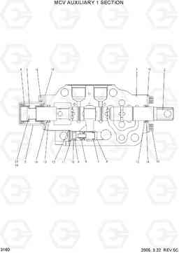 3160 MCV AUXILIARY 1 SECTION HDF20/25/30-5, Hyundai