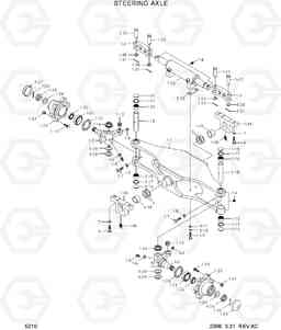 5010 STEERING AXLE HDF20/25/30-5, Hyundai