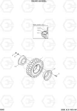 5040 REAR WHEEL HDF20/25/30-5, Hyundai