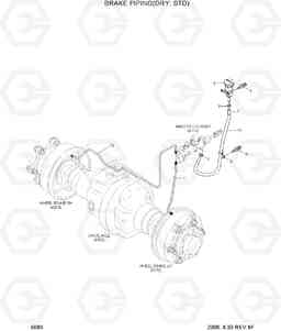 5080 BRAKE PIPING(DRY,STD) HDF20/25/30-5, Hyundai