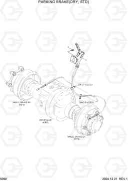 5090 PARKING BRAKE(DRY,STD) HDF20/25/30-5, Hyundai