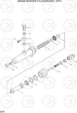 5120 BRAKE MASTER CYLINDER(WET,OPT) HDF20/25/30-5, Hyundai