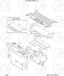 6020 OUTER PANEL 1 HDF20/25/30-5, Hyundai