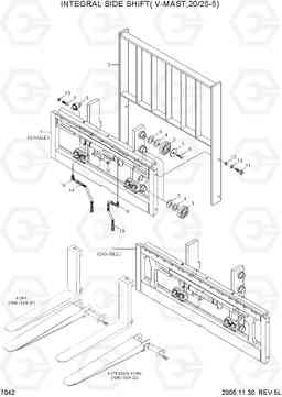 7042 INTEGRAL SIDE SHIFT(V-MAST,20/25-5) HDF20/25/30-5, Hyundai