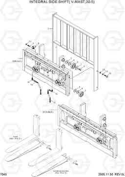 7043 INTEGRAL SIDE SHIFT(V-MAST,30-5) HDF20/25/30-5, Hyundai