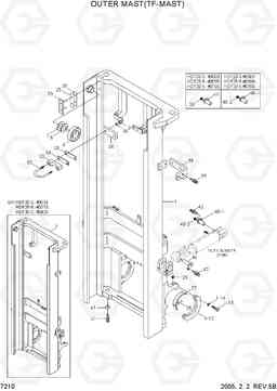 7210 OUTER MAST(TF-MAST) HDF20/25/30-5, Hyundai