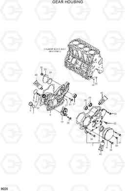 9020 GEAR HOUSING HDF20/25/30-5, Hyundai