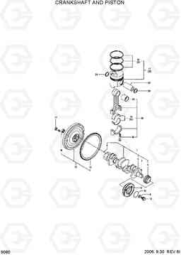9080 CRANKSHAFT AND PISTON HDF20/25/30-5, Hyundai