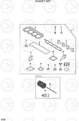 9160 GASKET SET HDF20/25/30-5, Hyundai