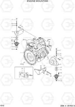 1010 ENGINE MOUNTING HDF35/45III, Hyundai