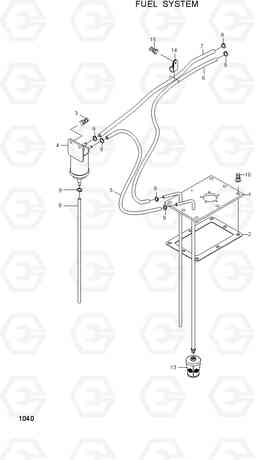 1040 FUEL SYSTEM HDF35/45III, Hyundai