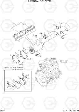 1050 AIR INTAKE SYSTEM HDF35/45III, Hyundai