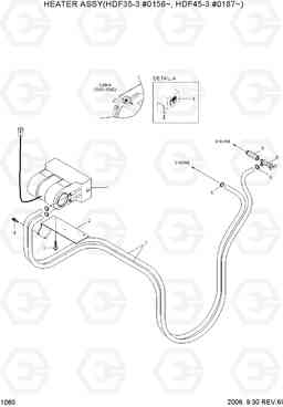 1060 HEATER ASSY(OPTION) HDF35/45III, Hyundai