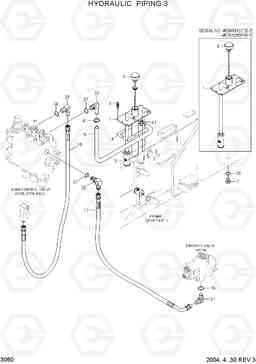 3060 HYDRAULIC PIPING 3 HDF35/45III, Hyundai
