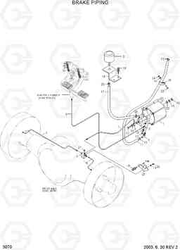 3070 BRAKE PIPING HDF35/45III, Hyundai