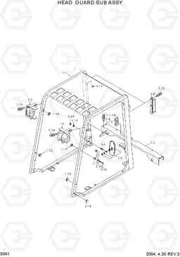 5041 HEAD GUARD SUB ASSY HDF35/45III, Hyundai