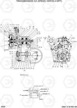 6020 TRANSMISSION 3(1-SPEED, HDF35-3 OPT) HDF35/45III, Hyundai