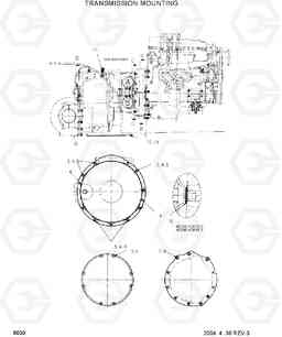 6030 TRANSMISSION MOUNTING HDF35/45III, Hyundai