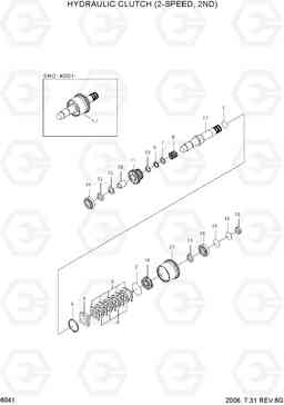 6041 HYDRAULIC CLUTCH(2-SPEED, 2ND) HDF35/45III, Hyundai