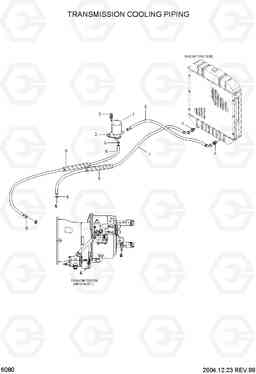 6080 TRANSMISSION COOLING PIPING HDF35/45III, Hyundai