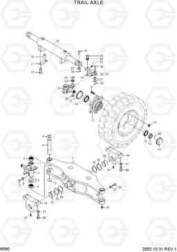 6090 TRAIL AXLE HDF35/45III, Hyundai