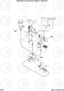 6140 BRAKE & INCHING PEDAL GROUP HDF35/45III, Hyundai