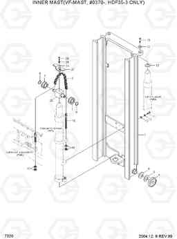 7320 INNER MAST(VF-MAST,#0370-,HDF35-3 ONLY) HDF35/45III, Hyundai