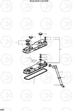 9060 ROCKER COVER HDF35/45III, Hyundai