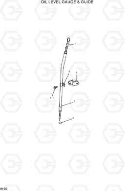 9150 OIL LEVEL GAUGE & GUIDE HDF35/45III, Hyundai