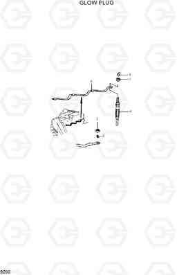 9250 GLOW PLUG HDF35/45III, Hyundai