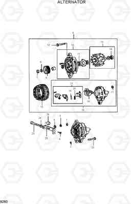 9260 ALTERNATOR HDF35/45III, Hyundai