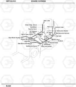 2040 ENGINE HARNESS HDF35/45A, Hyundai