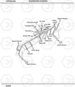 2050 DASH BOARD HARNESS HDF35/45A, Hyundai