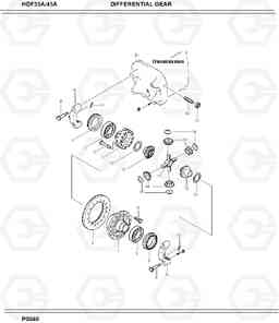 6050 DIFFERENTIAL GEAR HDF35/45A, Hyundai