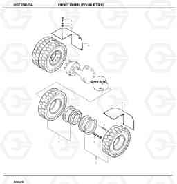 6090 FRONT WHEEL(DOUBLE TIRE) HDF35/45A, Hyundai