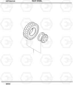 6110 REAR WHEEL HDF35/45A, Hyundai