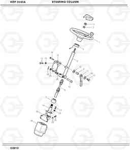 6120 STEERING COLUMN HDF35/45A, Hyundai