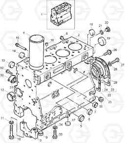 9020 CYLINDER BLOCK HDF35/45A, Hyundai