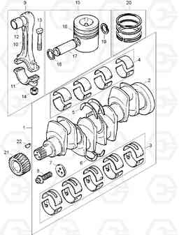 9030 CRANK SHAFT,PISTON & CONNECTING ROD 1 HDF35/45A, Hyundai