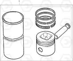 9040 CRANK SHAFT,PISTON & CONNECTING ROD 2 HDF35/45A, Hyundai