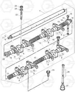 9060 ROCKER SHAFT HDF35/45A, Hyundai