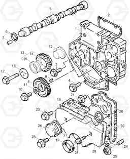 9070 TIMING GEAR & CAM SHAFT HDF35/45A, Hyundai