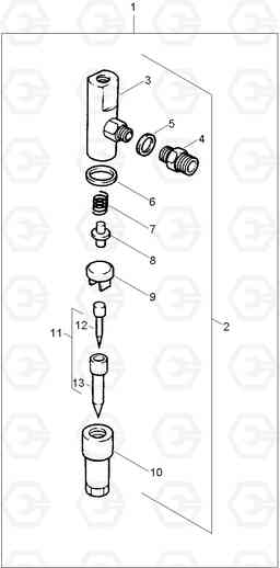 9100 FUEL INJECT SYSTEM 2 HDF35/45A, Hyundai